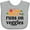 AC-Heather Grey, variant on Inktastic Vegetarian Runs On Veggies Boys or Girls Baby Bib
