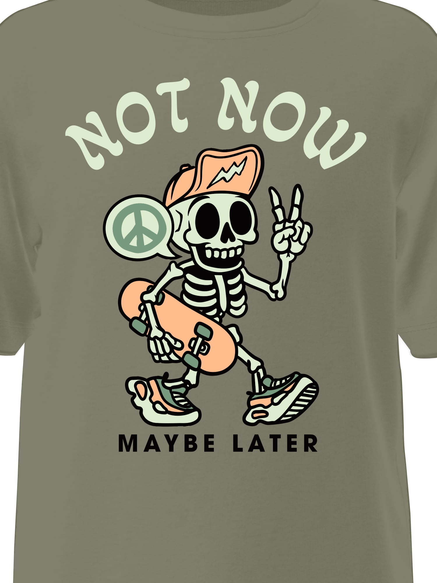Wonder Nation, Boys' & Big Boys' Not Now Graphic Tee with Short Sleeves, Sizes 4-18