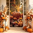 thumbnail image 5 of KKOUHV Thanksgiving Decorations, Fall Harvest Door Covers for Front Door Cover, Turkey Pumpkin Fall Door Cover, Indoor Outdoor Party Photo Booth Props, 5 of 6