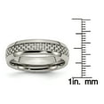 thumbnail image 6 of Titanium Polished Grey Carbon Fiber Inlay 6mm Band, 6 of 7