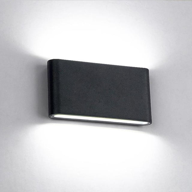 Lámpara de pared LED Colco Moderna a prueba de agua empotrable 12W Negro