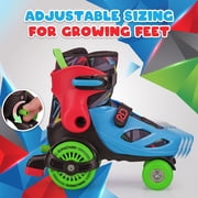 Roller Derby Boys EZRoll Adjustable Beginner Roller Skates Size 11-2