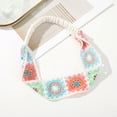 thumbnail image 3 of Knitting Flower Headbands Bandana Hair Band Women Retro Travel Headwarp Fashion Elastic Hair Accessories Hair Turban Scarf, 3 of 8