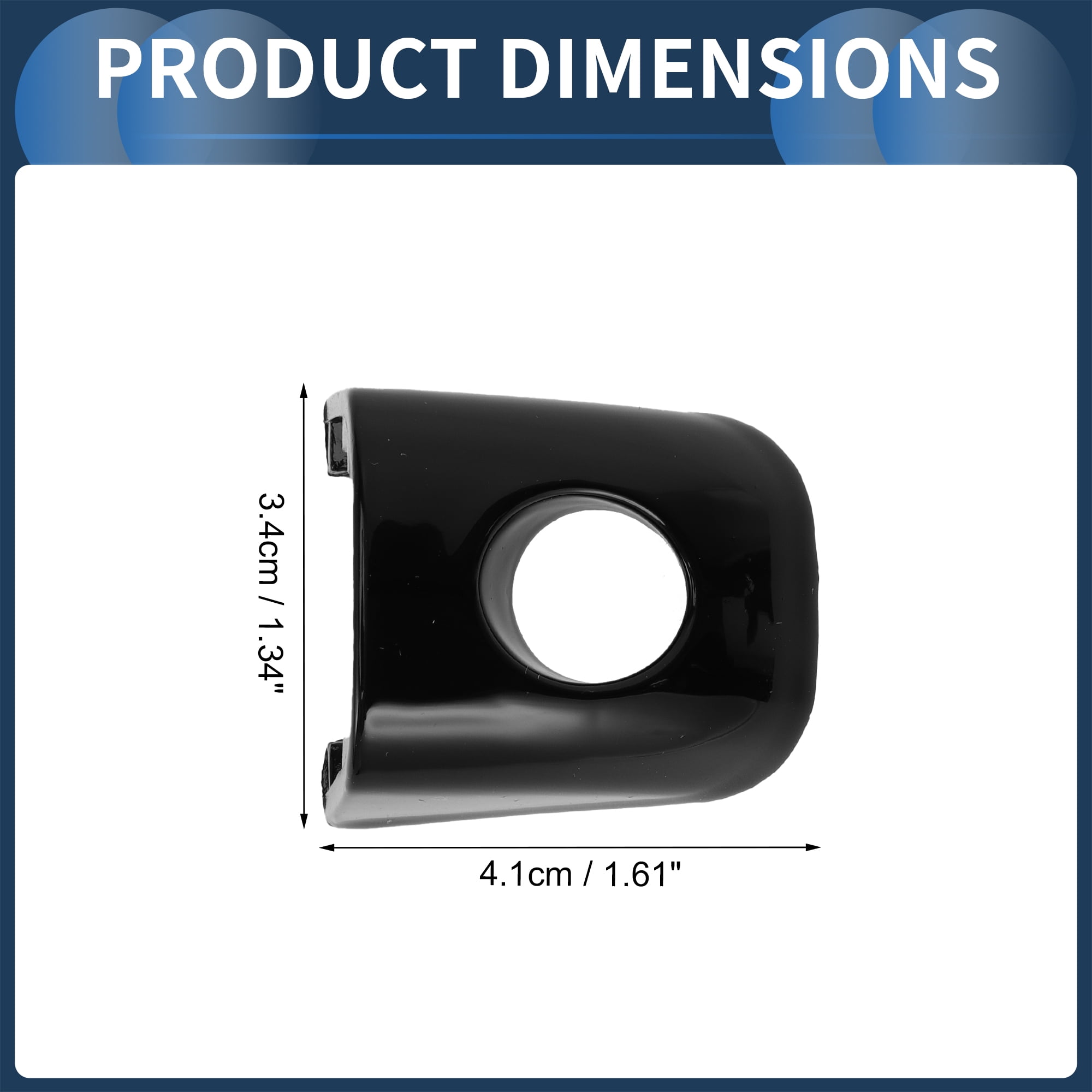 Unique Bargains Front Left Door Handle Cover for Audi A4/Avant 2013-2015 ABS Black 1 Pc