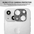 thumbnail image 2 of Dteck 3D Bling Diamond Camera Lens Protector for iPhone 13 Mini Protective Lens Decoration Glitter Metal Camera Cover for iPhone 13 Mini, Black, 2 of 6