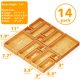 thumbnail image 3 of Spaceaid Juego De Cajas De Almacenamiento Organizadoras De Cajones De Bambú De 14 Piezas, Bandeja De Madera, Organizadores De Cajones De Basura, Contenedores Divisores Multiusos Para Cocina, Baño, Ofi, 3 of 5