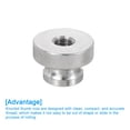 thumbnail image 4 of Uxcell Knurled Thumb Nuts, 1 Pack M10 x D30mm x H20mm Stainless Steel Knobs Fasteners Through Hole for 3D Printer Parts, 4 of 5