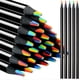 thumbnail image 1 of Lápices de Arcoíris de Madera 7 en 1, Lápices Multicolores, Suministros Artísticos de Colores Surtidos para Dibujar, Colorear, Dibujar, 24 Piezas, 1 of 5