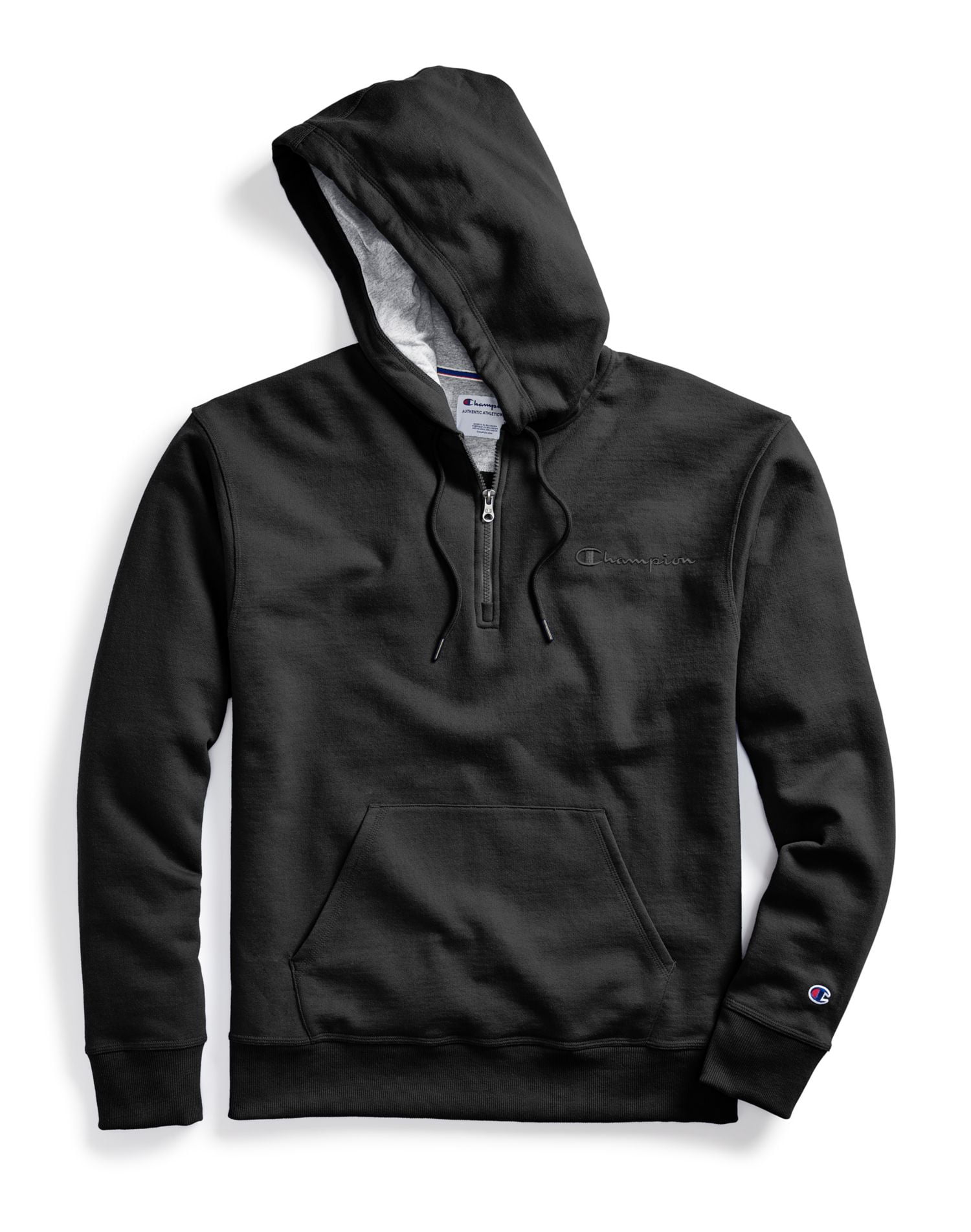 champion black zip hoodie