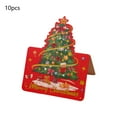 thumbnail image 2 of Aufmer 40 Pcs Festive Floral Greeting Card Set, Christmas Stamping Message Cards, Vintage Kraft Paper Design, Holiday Baking Party Invitations(Multicolor), 2 of 6