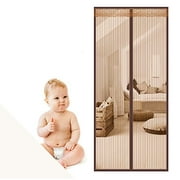 Magnetic Screen Door, Mesh Screen Curtain Full Frame Velcro, Hand Free Close Open Automatically Bugs Off Pets Friendly, Fit Door Up To 39"x82"