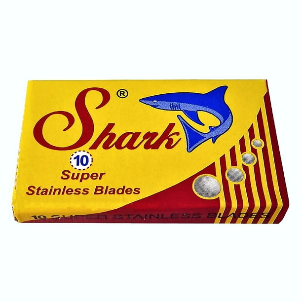 Shark Super Chrome Double Edge Razor Blades without Dispenser 10ct