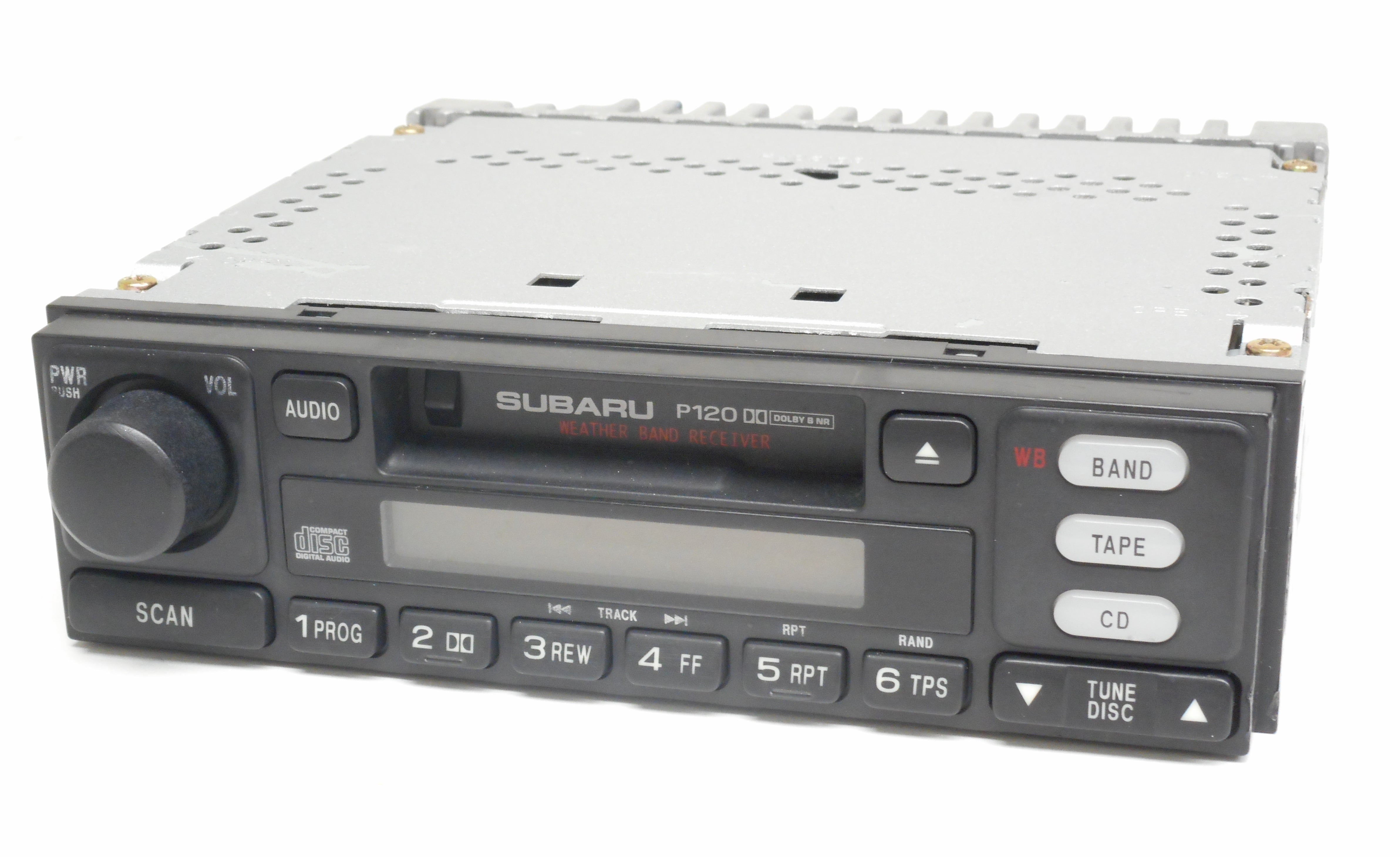 Restored Subaru Legacy 2000-2001 Radio AM FM Cassette 86201AE08A - Face P120 (Refurbished)