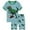 Green, variant on WOYY Toddler Boys Pajamas Cartoon Print Short Sleeve T Shirt Shorts Homewear, Sizes 2-3T