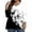 0-black, variant on Womens Fall 3/4 Length Sleeve Tops 2024 Fashion Plus Size Shirts 3/4 Sleeve V Neck Floral Print T-Shirts Dressy Casual Tshirts Fall Clothes for Women 2024 silver 3X-Large