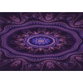 thumbnail image 1 of Ahgly Company Machine Washable Indoor Rectangle Transitional Deep Purple Area Rugs, 3' x 5', 1 of 7
