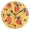 Black, variant on Pink Pineapple Wall Clock 10in Round Artistic Oil Painting Home Decor Desk Table Clock