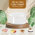 thumbnail image 7 of 10 Inch Cake Carrier with Lid and Handle,Round cake transport container,Cake Carrier with Lid and Handle with 10 Inch cake holder,Portable Pie Cake Carrier with Cover for Wedding Party Picnics, 7 of 7