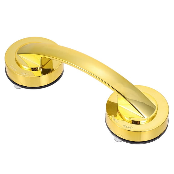 STOBOK Suction Shower Handle Golden ABS 1Pack