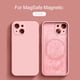 thumbnail image 1 of Magsafe-Funda de silicona líquida Original para iPhone, fundas magnéticas de carga inalámbrica para iPhone 14, 11, 13, 12 Pro Max, Mini, XR, X, XS, 8 Plus, SE, 1 of 4