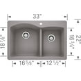 thumbnail image 2 of Diamond 1-3/4 Bowl Dual Mount Kitchen Sink Kit with Accessories, 2 of 3