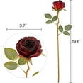 thumbnail image 2 of Artificial Vintage Silk Rose Flower Bouquet Fake Roses Long Stem Artificial Roses for Home Kitchen Wendding Decorations, 2 of 5