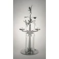 thumbnail image 4 of Angel Chimes  ( silver )The Original & Traditional Decorative Swedish Candle for Christmas - Metal Chime Carousel, Authentic, Scandinavian, Decoration & Ornament for Home and Kitchen (+4 Candles), 4 of 5