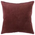 thumbnail image 1 of HomeRoots 403460 Coussin Réversible en Velours de Coton Uni Rouille, 1 of 1