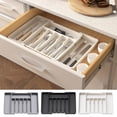 thumbnail image 2 of Mosey Expandable Utensil Tray Thickened 8 Compartments Easy Sorting Adjustable Width Countertop Organization Tray, 2 of 7