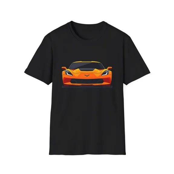 Reprint Rare VINTAGE C7 T-Shirt Front View Tee Z06 ZR1 Stingray Muscle Car Graphic Shirt