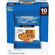 Snack Factory Pretzel Crisps, Original, 1 Oz Snack Bags, 10 Ct
