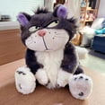 thumbnail image 2 of Muñeco de peluche con forma de gato inspirado en Lucifer, dibujos animados, 45 cm, material suave, 2 of 2