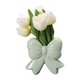 thumbnail image 1 of Jarrón de cerámica con lazo para flores, moderno jarrón con lazo para flores, para el hogar, la oficina, centro de mesa, jarrón decorativo con plantas florales., 1 of 8