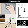 thumbnail image 6 of Kiven Plug in Pendant Light, Hanging Light with Iron Lampshade, E26 Socket Modern Dimmable Pendant Light for Bedroom Foyer Hallway Kitchen Island, 6 of 7