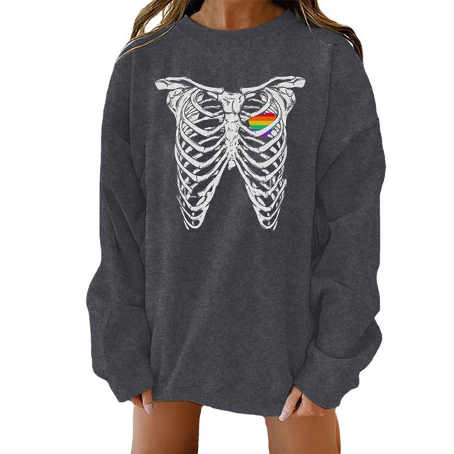 Camisas sexy de invierno para mujer Cuello redondo Manga larga Tops Impreso Sudadera regular Blusa Fridja fjkfkj1170