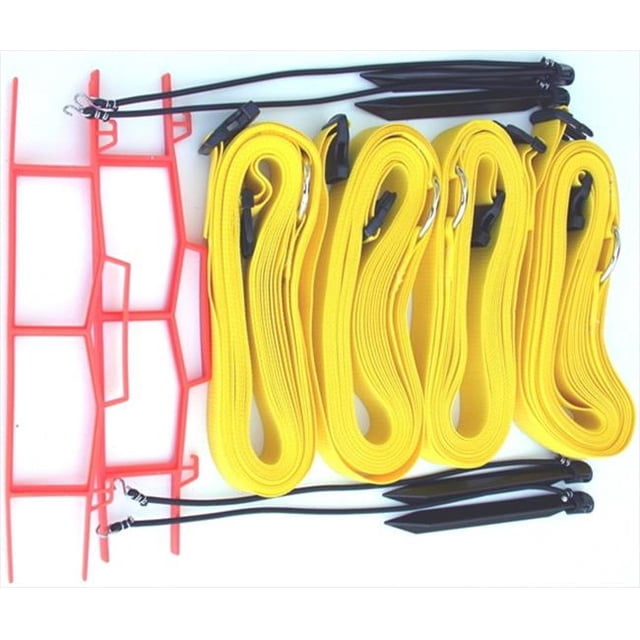 Home Court M819AYS 8 Mètres Jaune 2 Pouces Réglable Web Courtslines