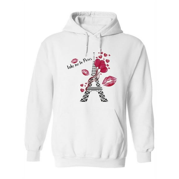 Take Me To Paris ! Hoodie Women -Image by Shutterstock, Female 3X-Large