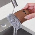 thumbnail image 4 of NETSENG 1pc brown Multipurpose Dish Cleaning Ball Durable Dishwashing Brush, 4 of 5