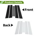 thumbnail image 3 of Unique Bargains Door Pillar Window Trim for Chevy Equinox 2018-2023 Front Rear Left Right Anti Scratch Sticker Pillar Posts Cover 6 Pcs Black, 3 of 7