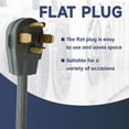 thumbnail image 4 of Cable de secado EP de 4 clavijas, 30 amperios, 10/4 SRDT, 1,2 m, NEMA 14-30, gris, 4 of 7