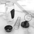 thumbnail image 4 of 2X 1000Ml/32Oz Fruit Infusing Infuser Water Bottle Plastic Sports Detox Health Black, 4 of 5