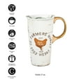 thumbnail image 3 of Evergreen Ceramic Travel Cup w/box and Triton Lid, 17 OZ., Farmers Market, 3 of 6