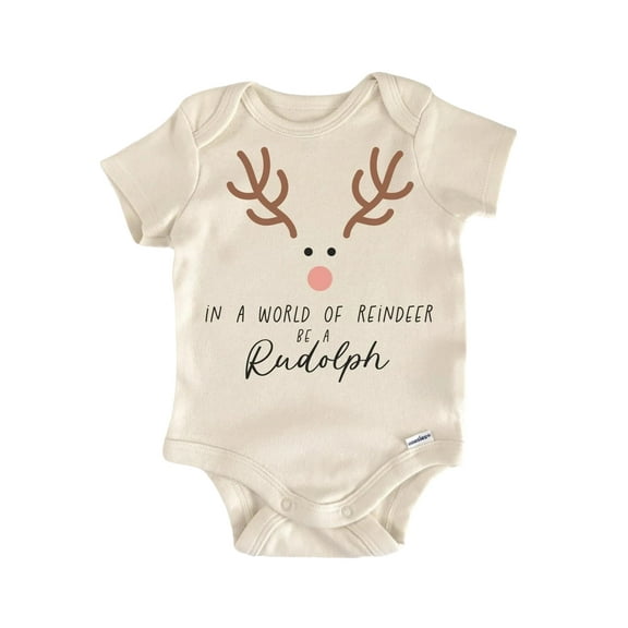 Reindeer Rudolph Newborn Baby Bodysuit