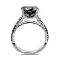 thumbnail image 4 of Rag Jewels 925 Sterling Silver 3.10 Ct Round Cut Black Diamond Wedding Engagement Bridal Ring Set 14K White Gold Plated For Women's -6.5, 4 of 5