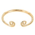 thumbnail image 1 of Golden Plated Wire Bangle Bracelet with Unique Wukong Design for Versatile Elegance in Yellow Copper, 1 of 1