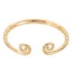 thumbnail image 1 of Golden Plated Wire Bangle Bracelet with Unique Wukong Design for Versatile Elegance in Yellow Copper, 1 of 1