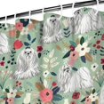 thumbnail image 3 of Maltese Dog and Flower Floral Shower Curtain 72"x72" ,Bathroom Decorative Shower Curtains Set with 12 Hooks,Modern Waterproof Washable Shower Curtain, 3 of 6