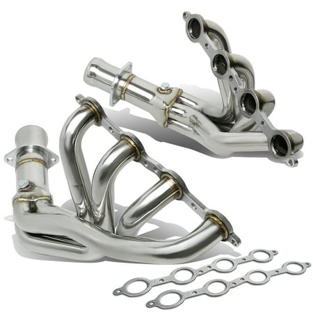 For 2005 to 2007 Chevy Corvette C6 LS2 / LS3 Z06 Stainless Steel 2 x 4 -1 Racing Design Exhaust Header