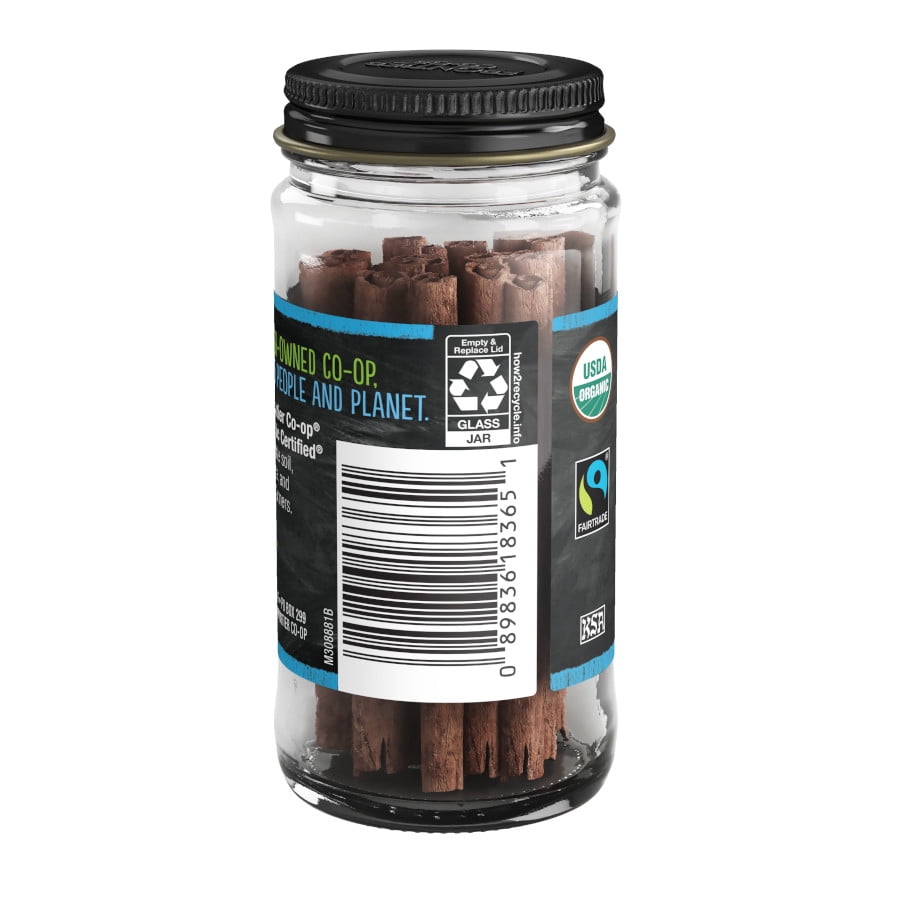 Frontier Co-op Ceylon Cinnamon Sticks, Regenerative Organic Certified®, 0.60 oz.