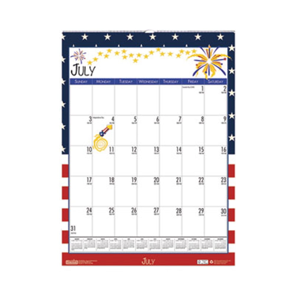 House of Doolittle? CALENDAR,ACAD,WALL,RCY 3395 3395 USS-HOD3395 - Walmart.com